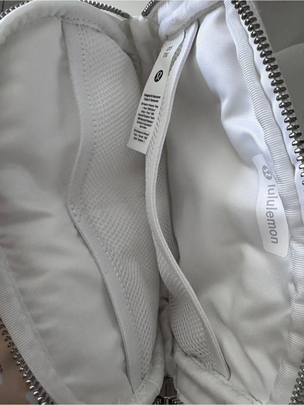 lululemon athletica White Quilted Crossbody Belt Bag